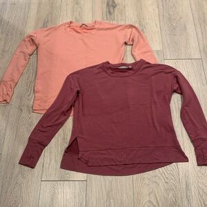 2 Athleta sweatshirts, sold as a set